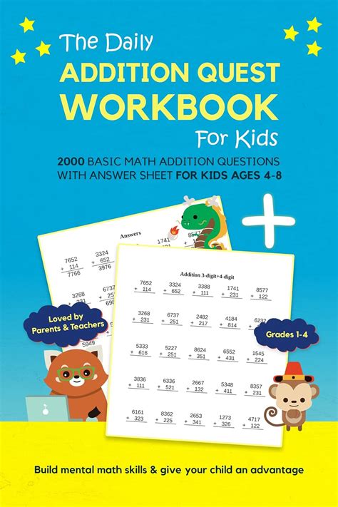 Addition worksheets for kindle