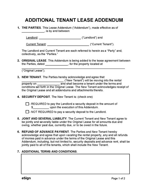 Additional Provisions California Residential Lease Agreement