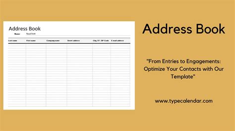 Address Book Data Entry