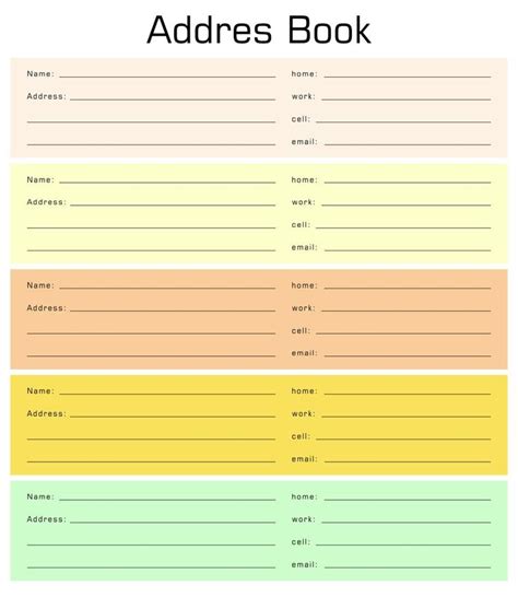 Address Book Formulas