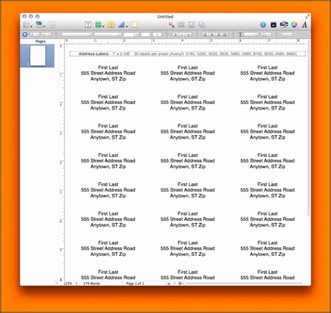 Address Label Template for Mac Pages 9