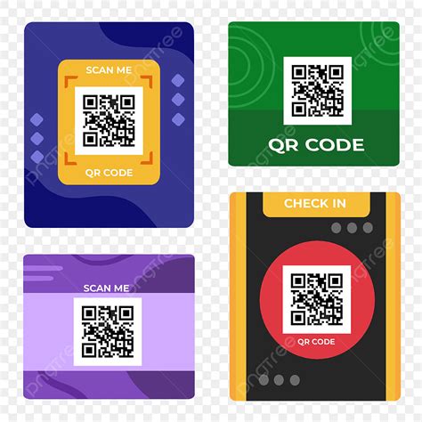 Address label template with QR code