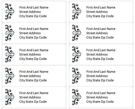 Address Label Template Tips