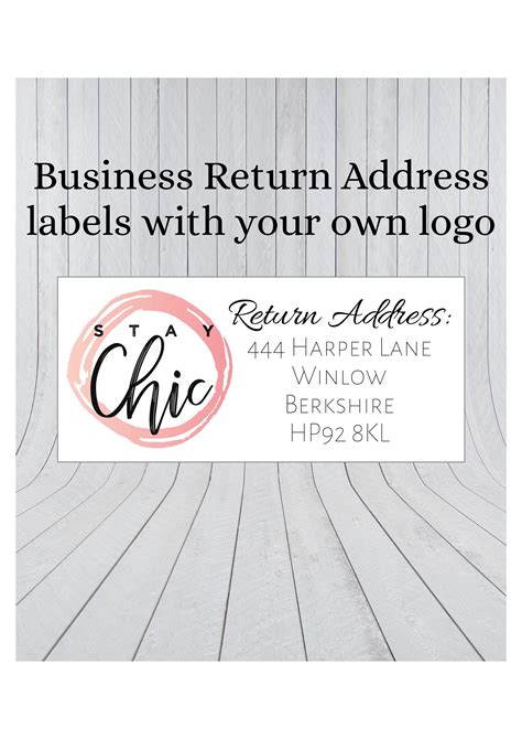 Address Label with Logo Template