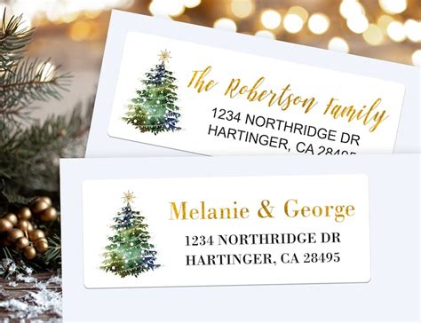 Address Labels for Holiday Cards