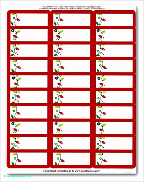 Address Labels Template Sample