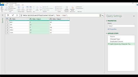 Address Separation Power Query