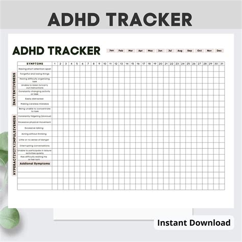 ADHD Habit Tracker Template