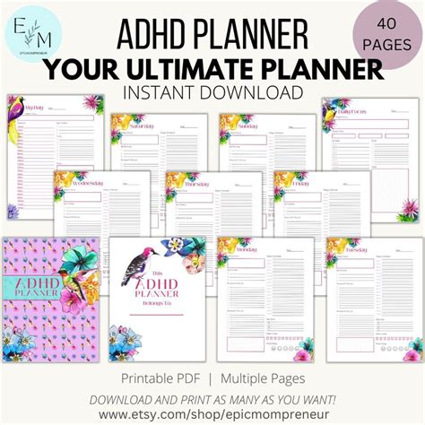 ADHD Planner Printable