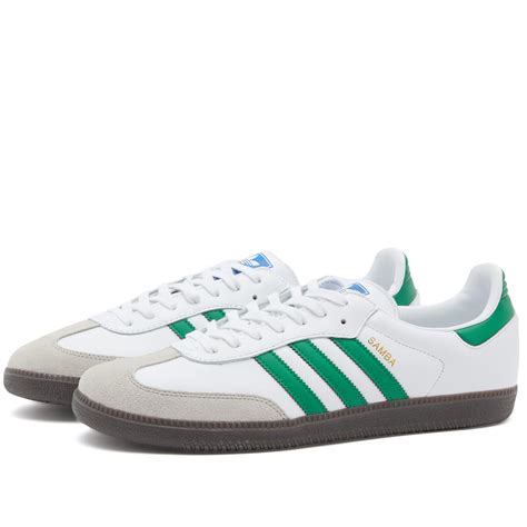 Adidas Samba Green White