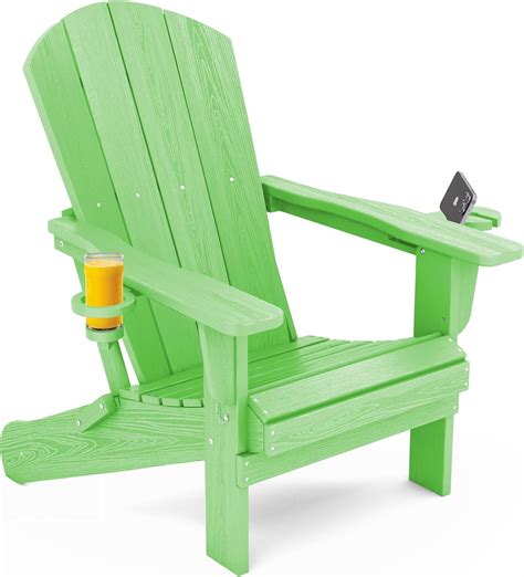 Adirondack chair with cup holder