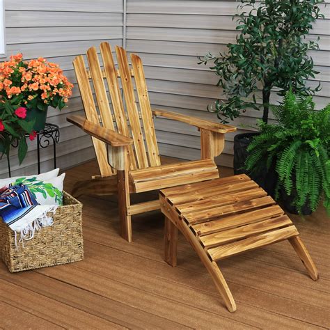 Adirondack chair with ottoman