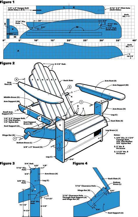 Adirondack Glider Chair Template