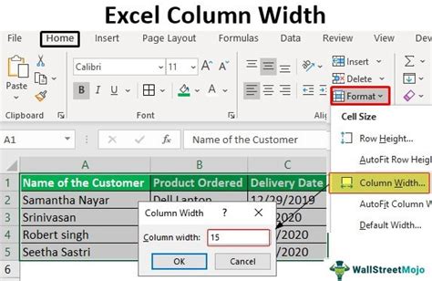 Adjust Column Width Excel VBA Content Length