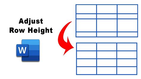 adjust row height