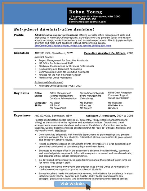 Administration Resume Template Gallery 3