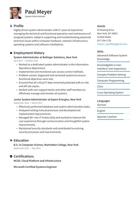 Administration Resume Template Gallery 8