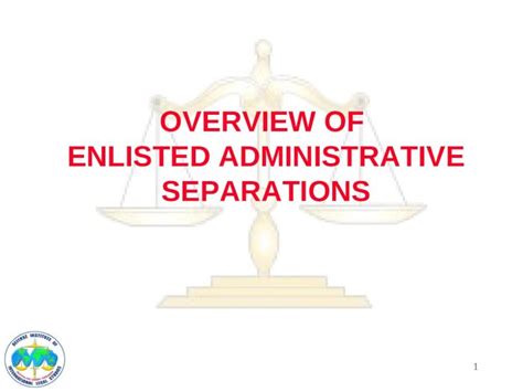 Administrative Separation Process