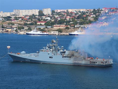 Admiral Makarov ship during parade