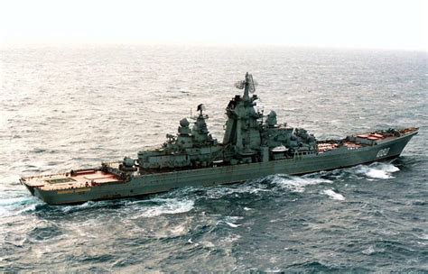 The Admiral Nakhimov at sea