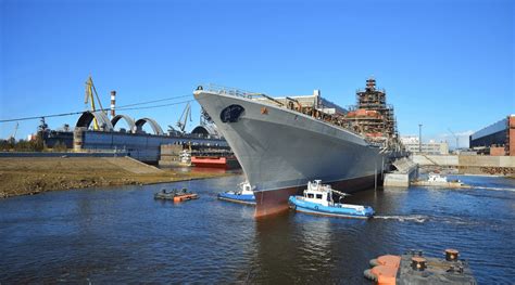 The Admiral Nakhimov in dry dock