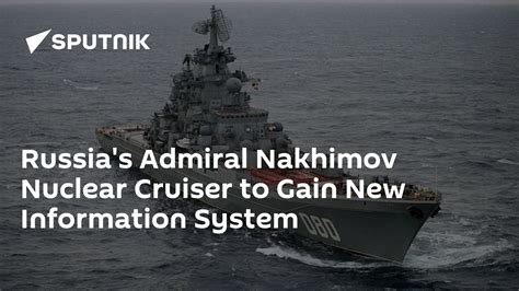 The Admiral Nakhimov's advanced radar system