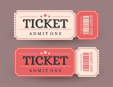 Admit One Ticket Template for Concerts