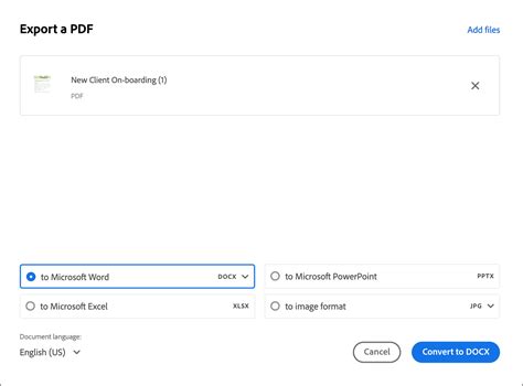 Adobe Acrobat Export Data