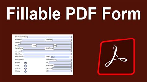 Adobe Acrobat's fillable form fields feature