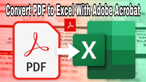 Adobe Acrobat XPS to Excel conversion tool