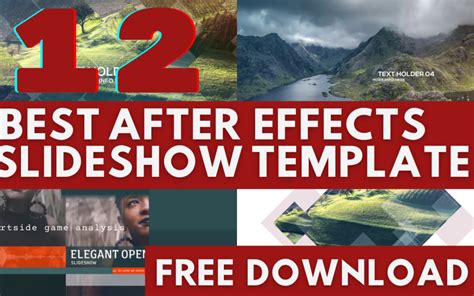 Adobe After Effects Slideshow Templates