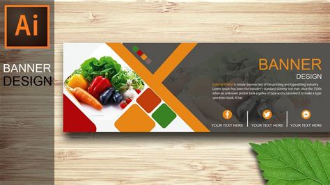 Adobe Illustrator banner template design