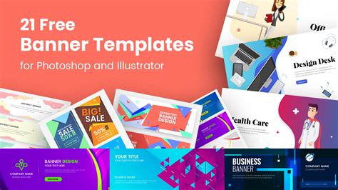 Adobe Illustrator banner template design example 1