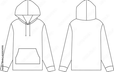 Blank hoodie template from Adobe Illustrator