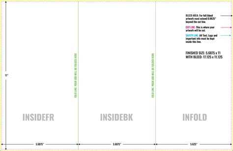 Adobe Illustrator Trifold Template Customization