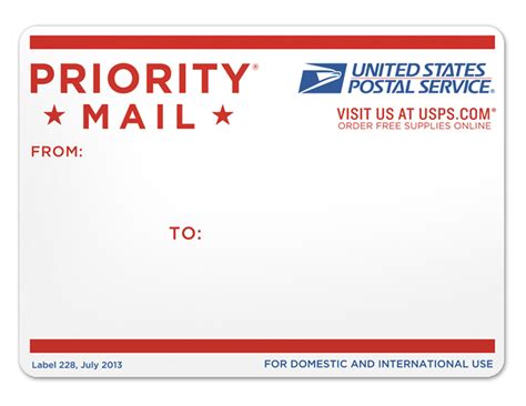 Adobe Illustrator Template for USPS Priority Mail