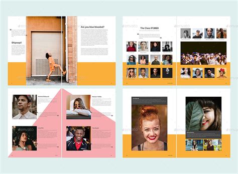 Adobe InDesign Yearbook Template