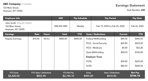 Adobe PDF 1099 pay stub template