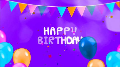 Adobe Premiere Free Template Birthday