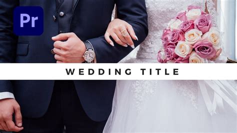 Adobe Premiere Free Template Wedding