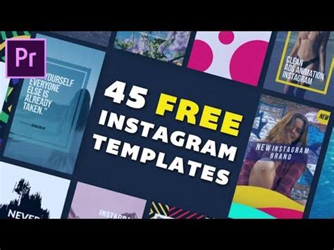 Adobe Premiere Instagram Template Design Inspiration