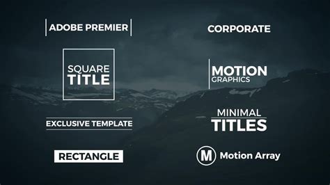 Minimal Titles Template