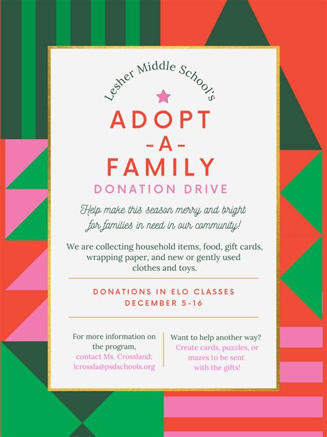 Adopt a Family Flyer Template