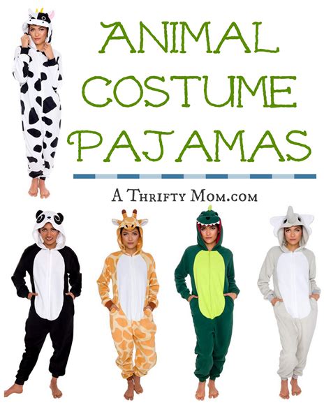 Adorable animal pajama template