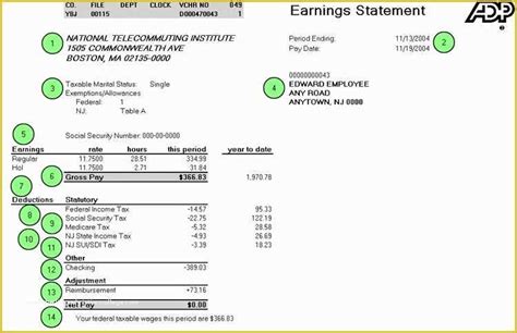 ADP Payroll Template 2