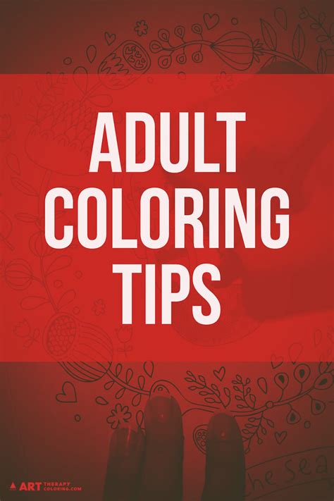 Tips for Adult Colorers