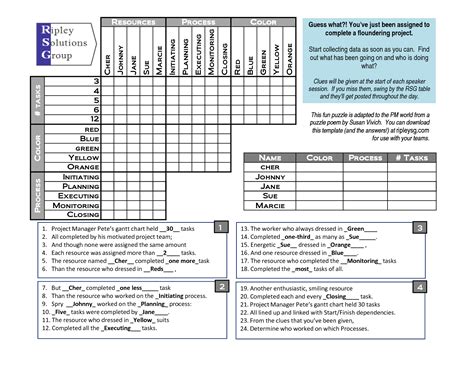 Adult Logic Puzzle