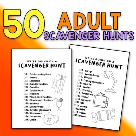 Treasure Hunt Ideas for Adults