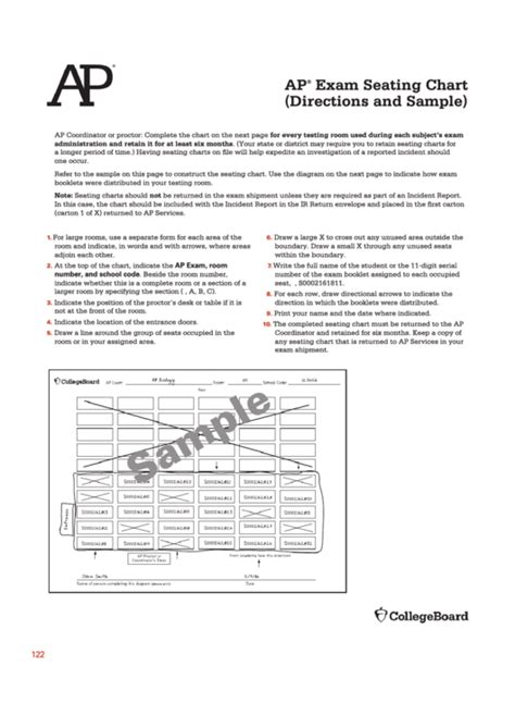 Advanced AP Seating Chart Template