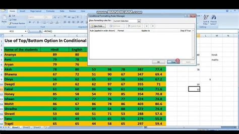 Advanced Conditional Formatting Rules